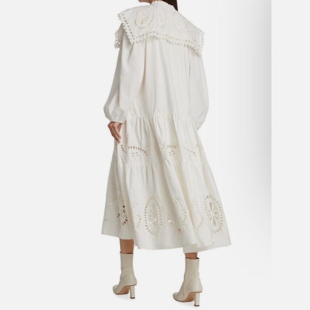 ★NWT Sea NY Santos Eyelet Dress Ivory S★ - Picture 4 of 11